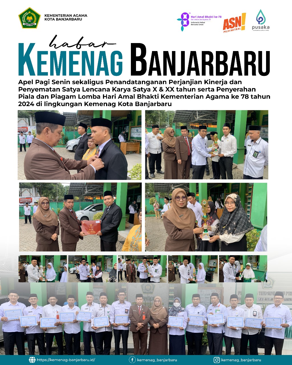 Apel Pagi Senin sekaligus Penandatanganan Perjanjian Kinerja