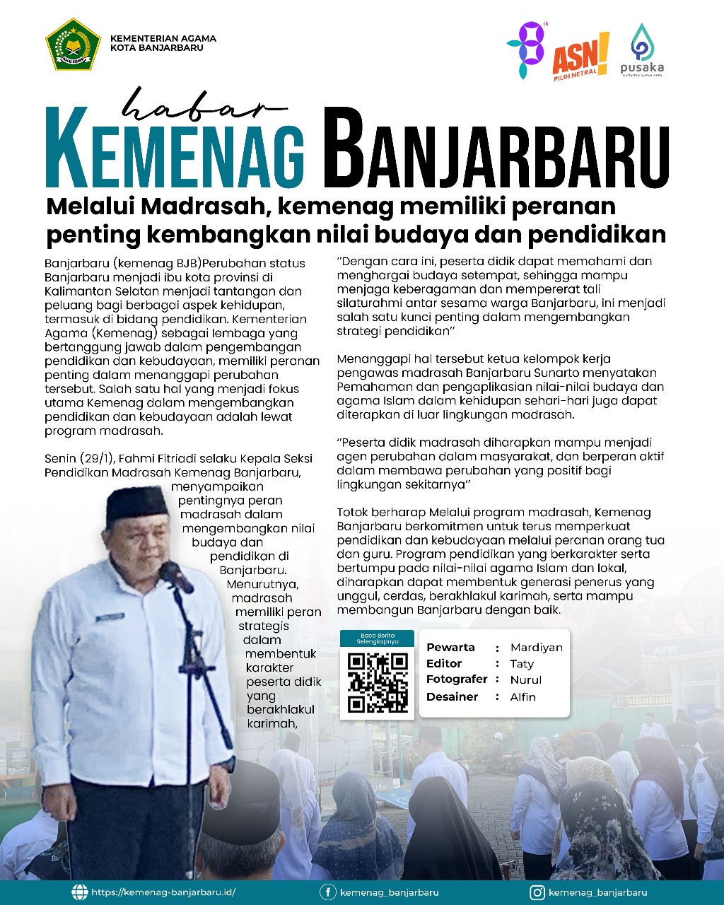 Melalui Madrasah, Kemenag Memiliki Peranan Penting Kembangka