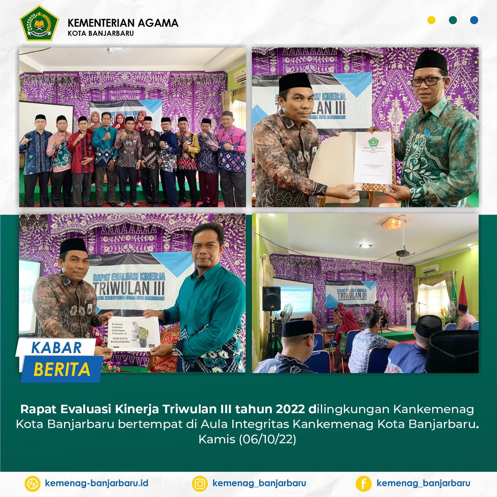 Rapat Evaluasi Triwulan III tahun 2022