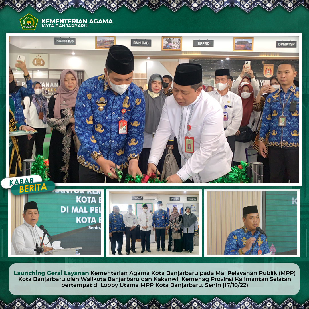 Peresmian Gerai Kemenag Kota Banjarbaru